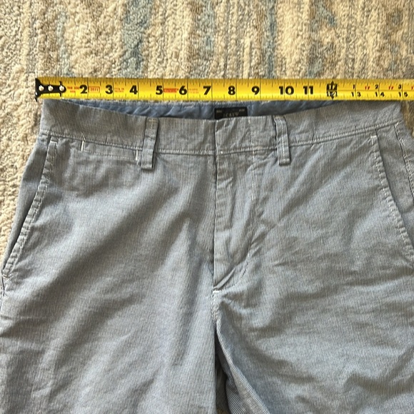 J. Crew blue shorts men 29” 10.5” inseam mini houndstooth pattern good - Picture 4 of 6